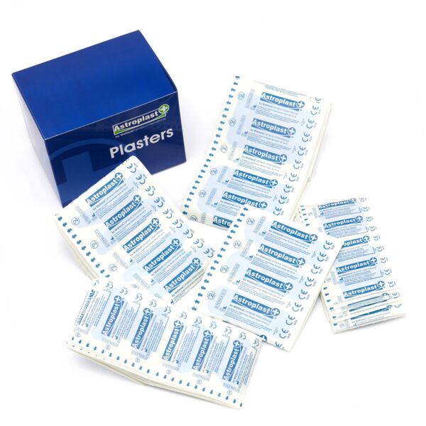 1213001 - ASTROPLAST BLUE DETECTABLE ASSORTED PLASTERS (Box 150) Thumbnail