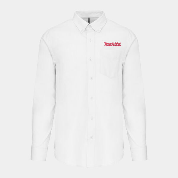 Men's Long Sleeve Oxford Shirt - For 2XL Upwards Thumbnail